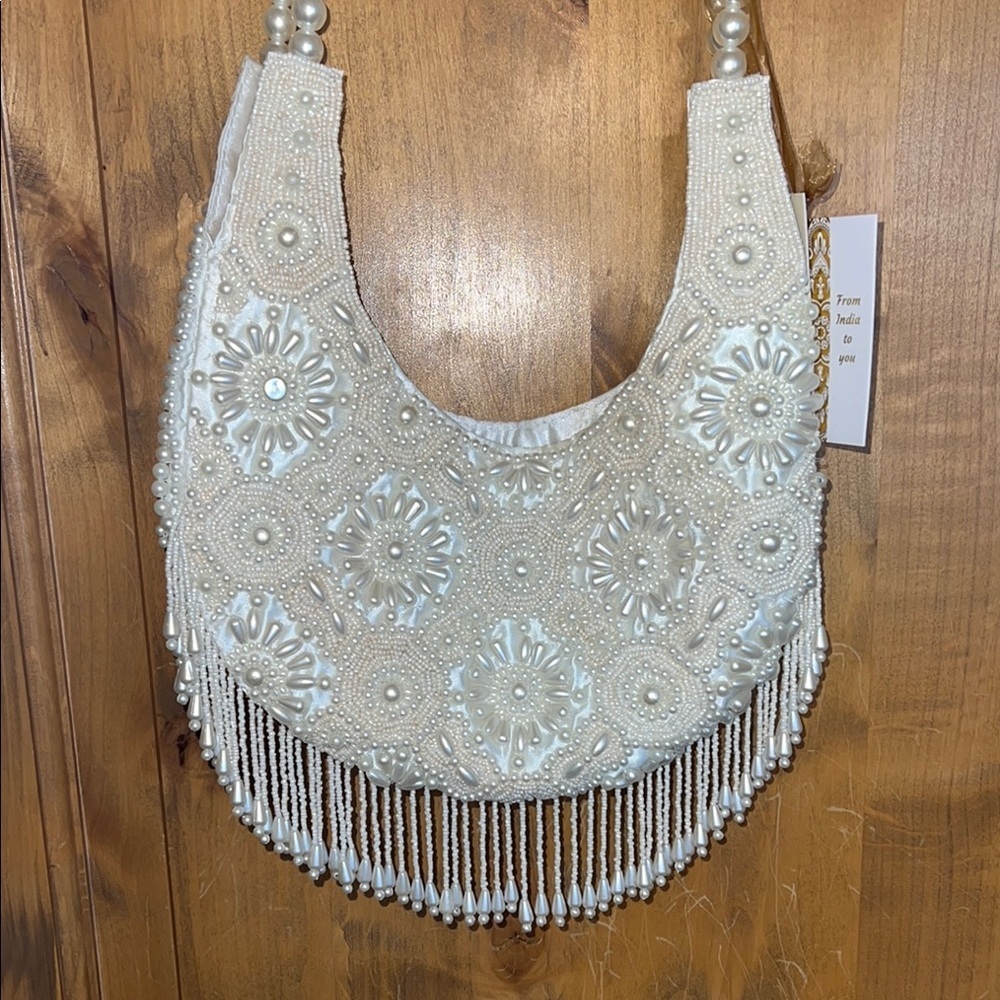 Made In India | Pearl Beaded Shoulder Bag 💍🥂🍾